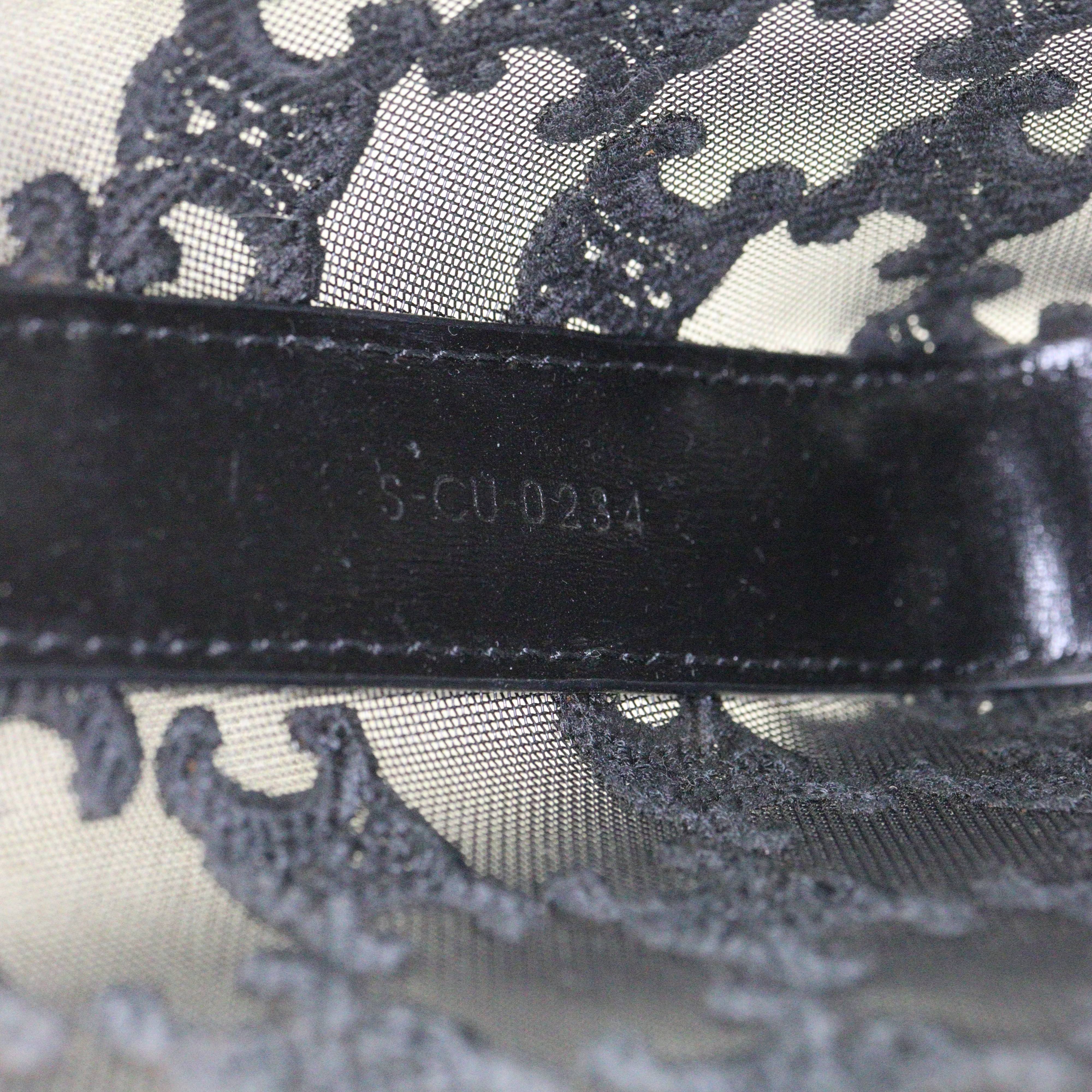 Celine Croque Medium Tulle Leather Hobo