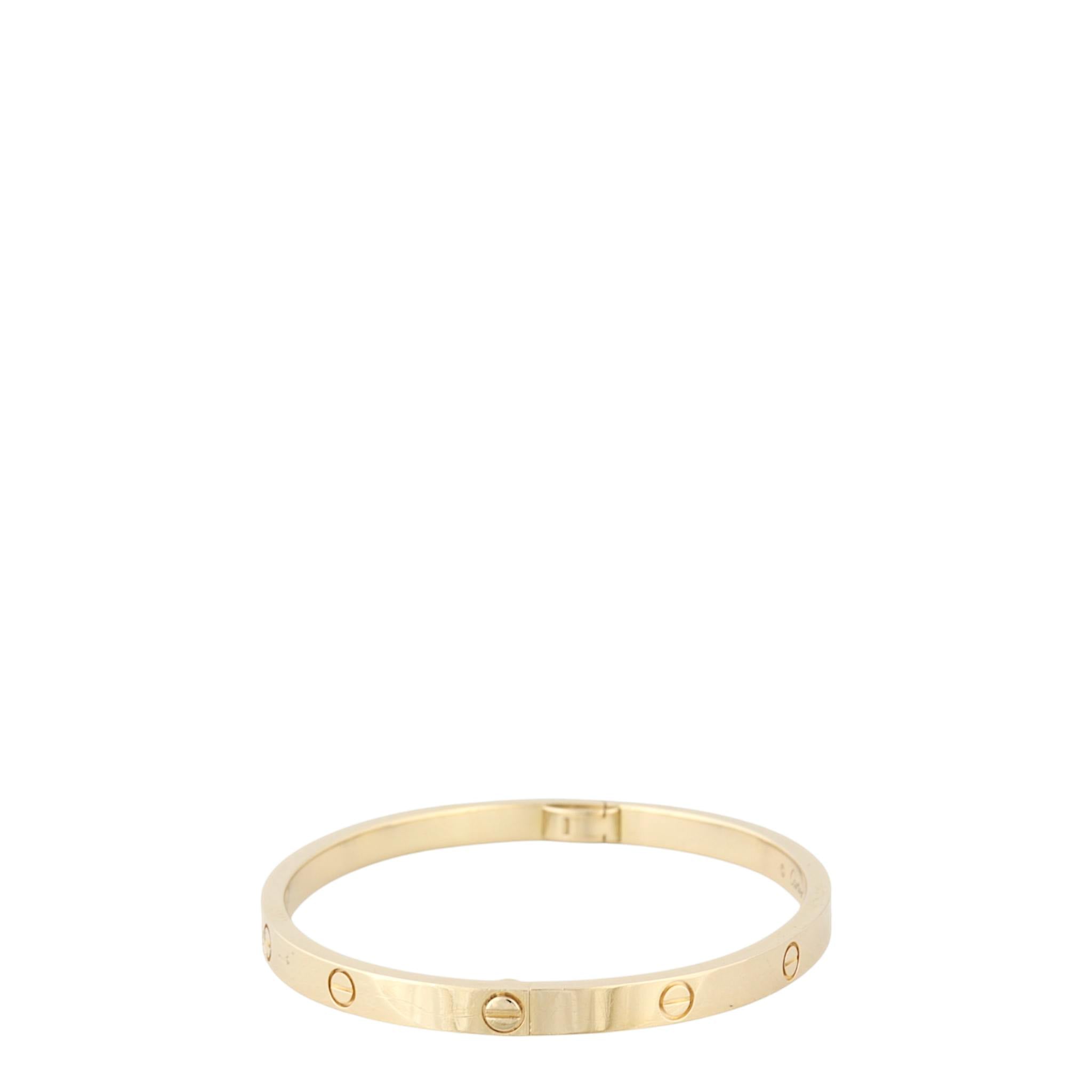 Cartier Small Love Bracelet 18k Yellow Gold