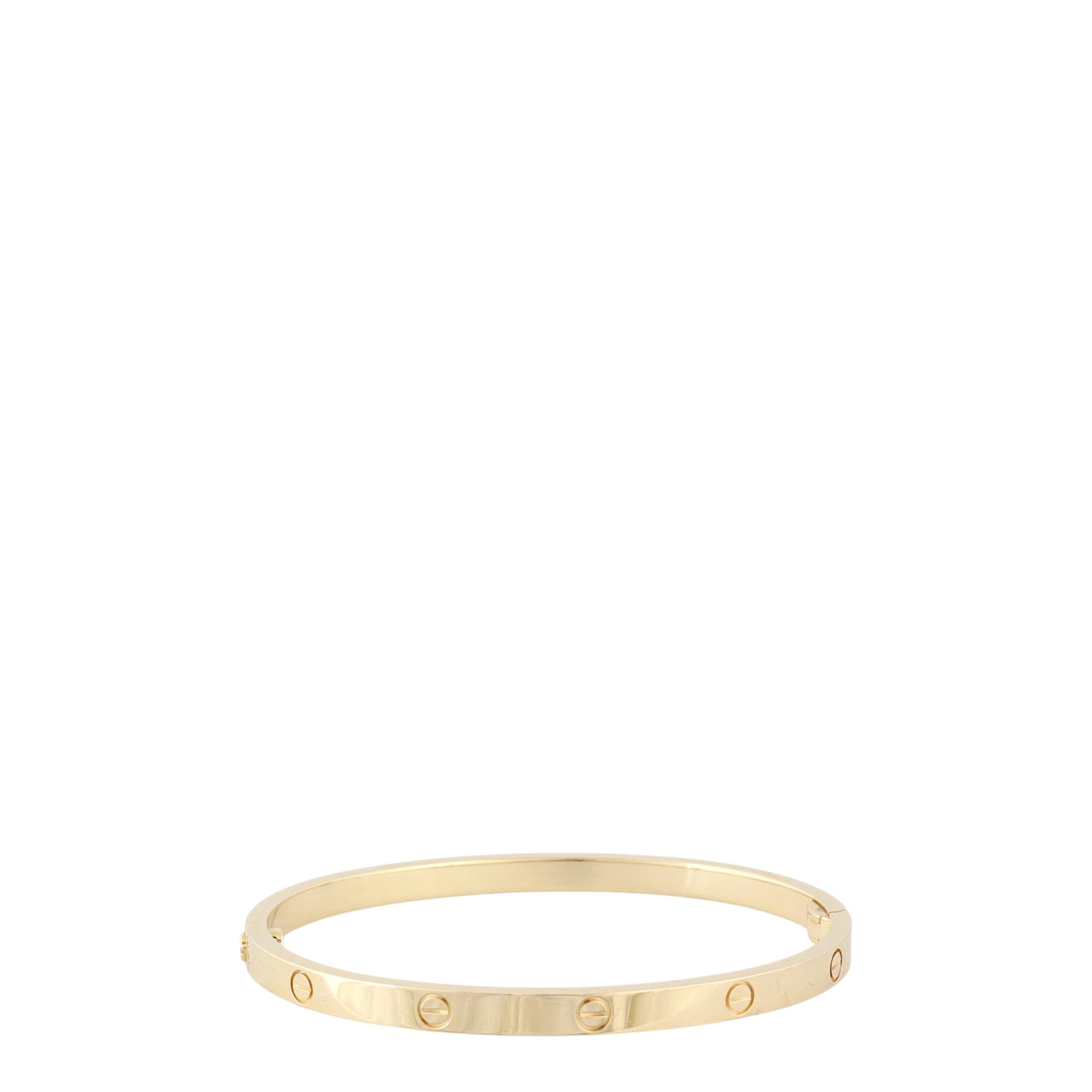 Cartier Small Love Bracelet 18k Yellow Gold