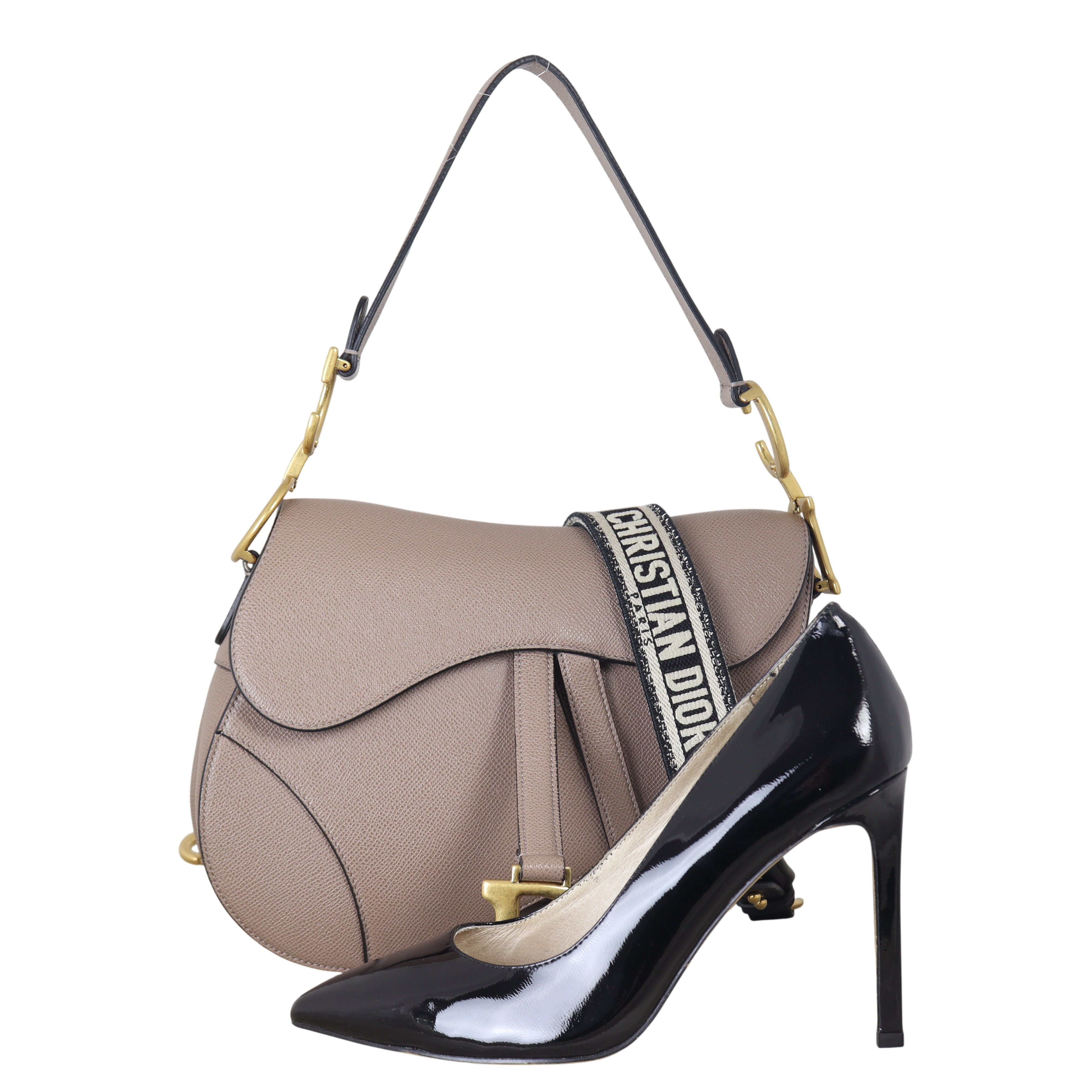 Dior Saddle Bag with Embroidered Strap