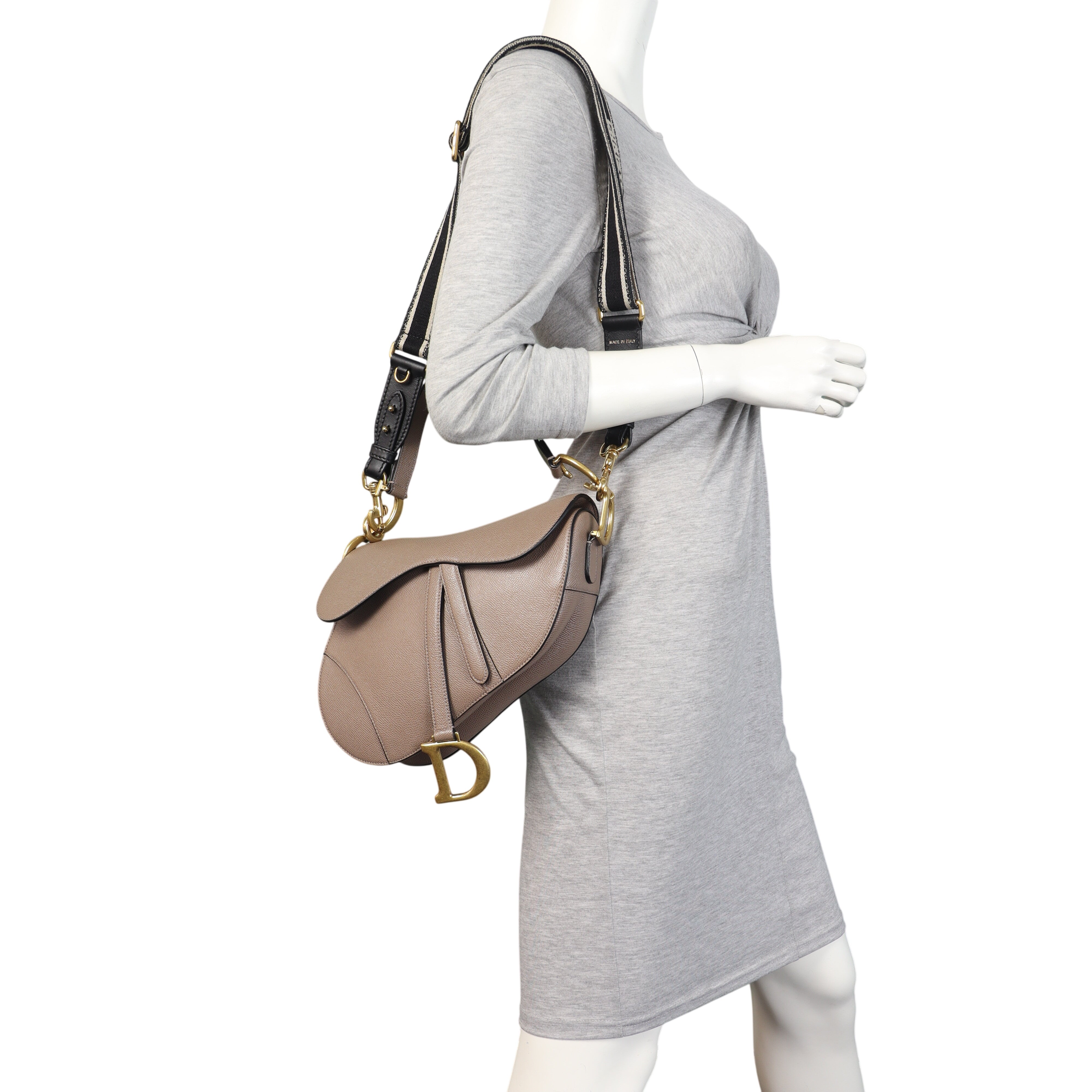 Dior Saddle Bag with Embroidered Strap