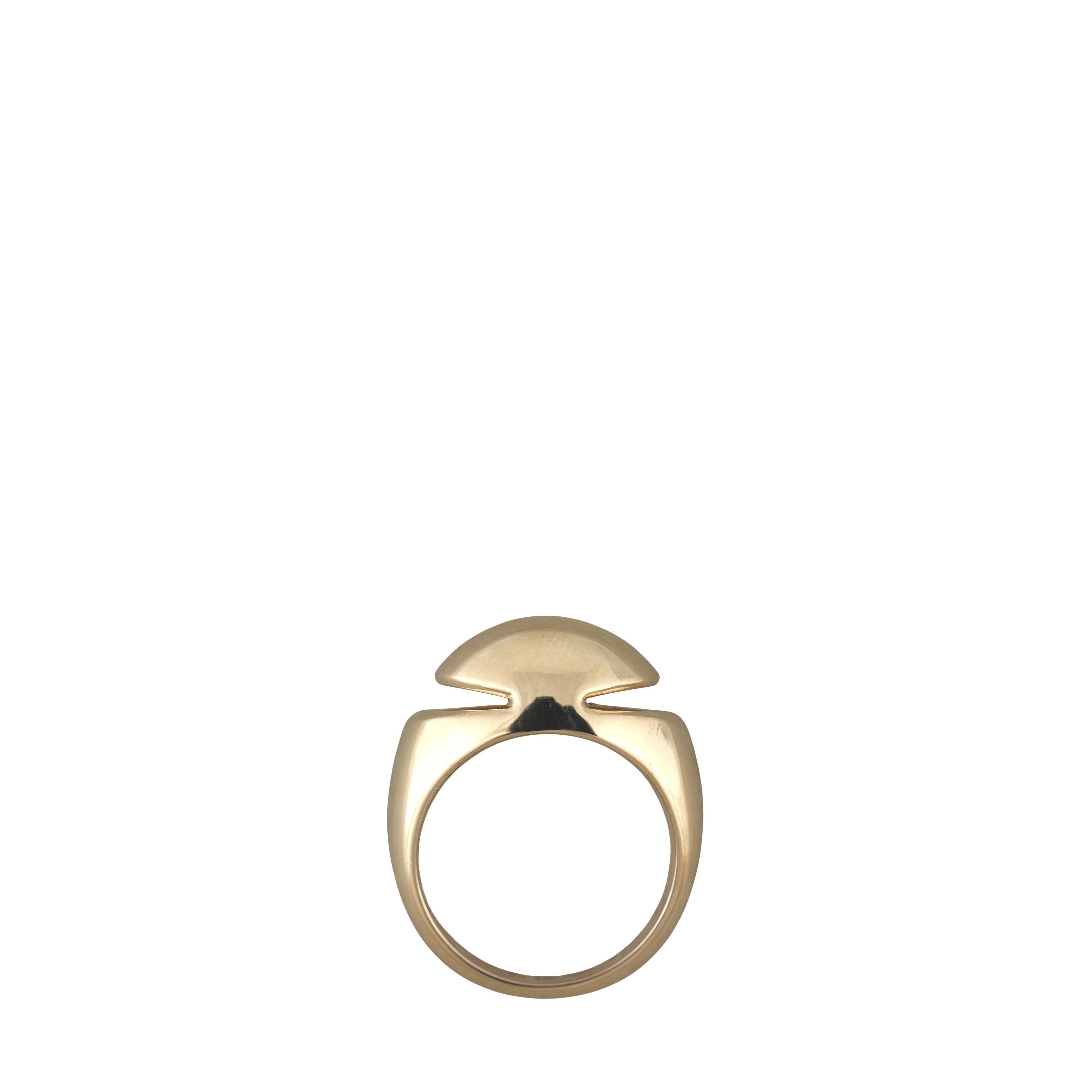 Bvlgari Cabochon 18k Yellow Gold Ring