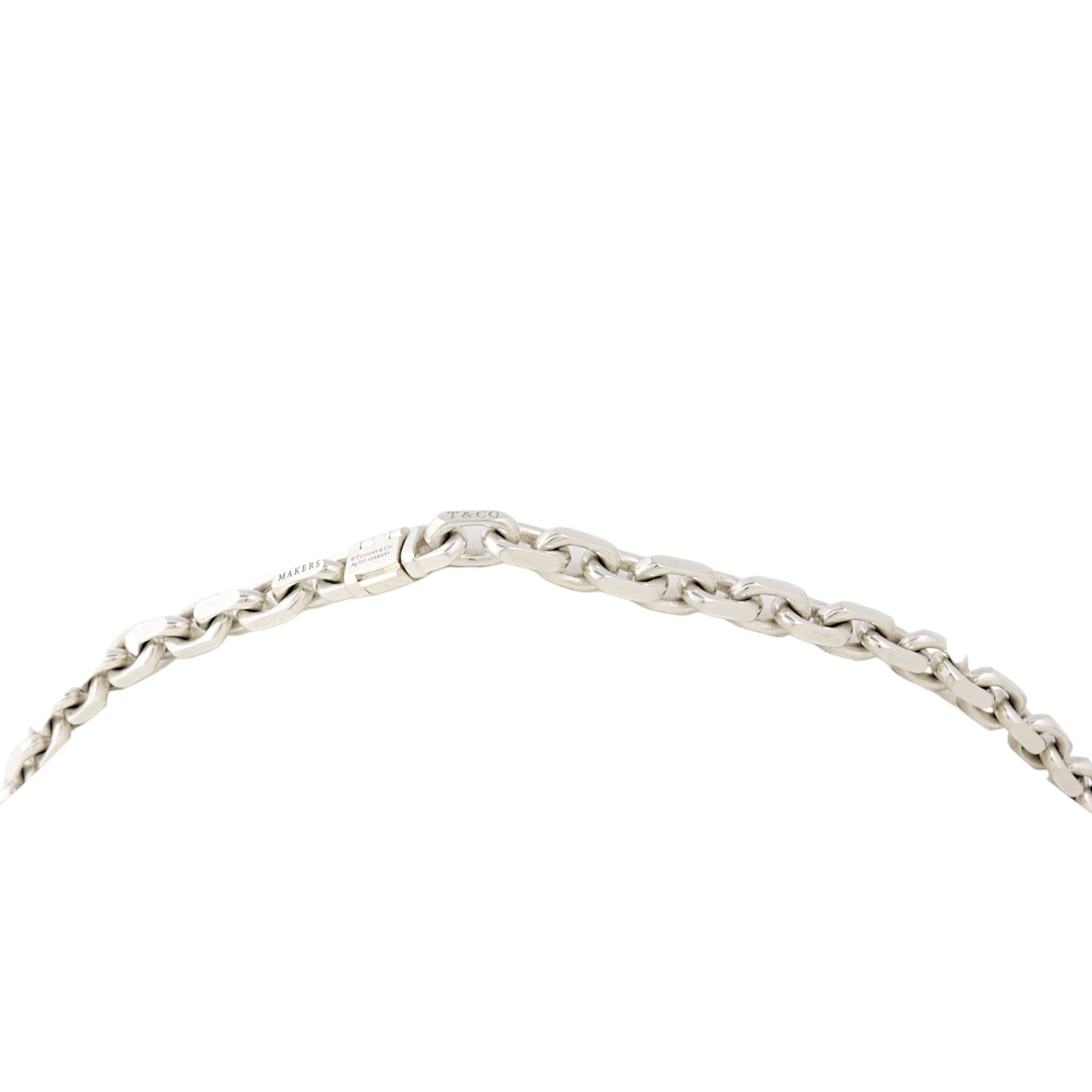 Tiffany & Co 1837 Makers Sterling Silver Chain Necklace