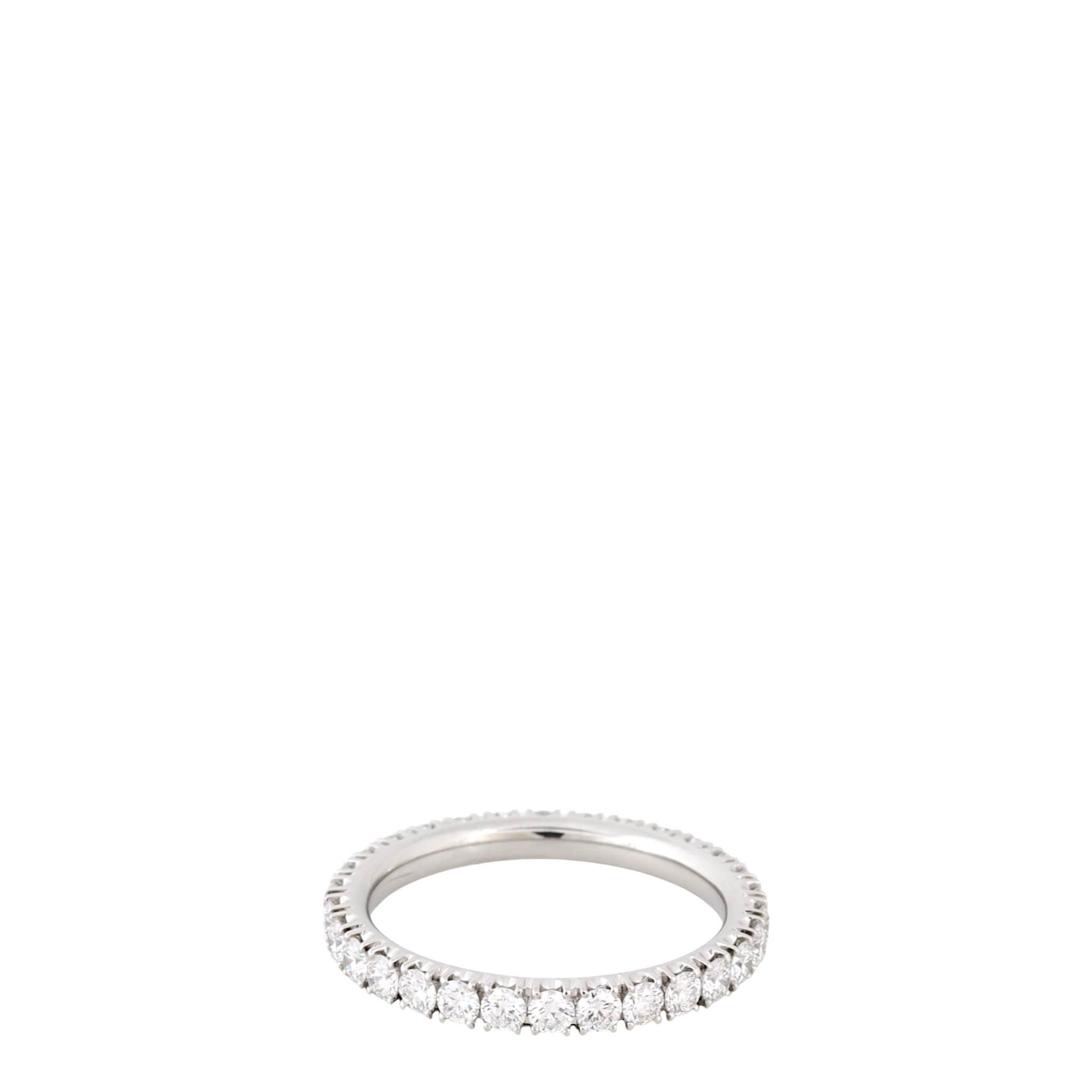 Cartier Destinee Diamond Paved Platinum Wedding Ring