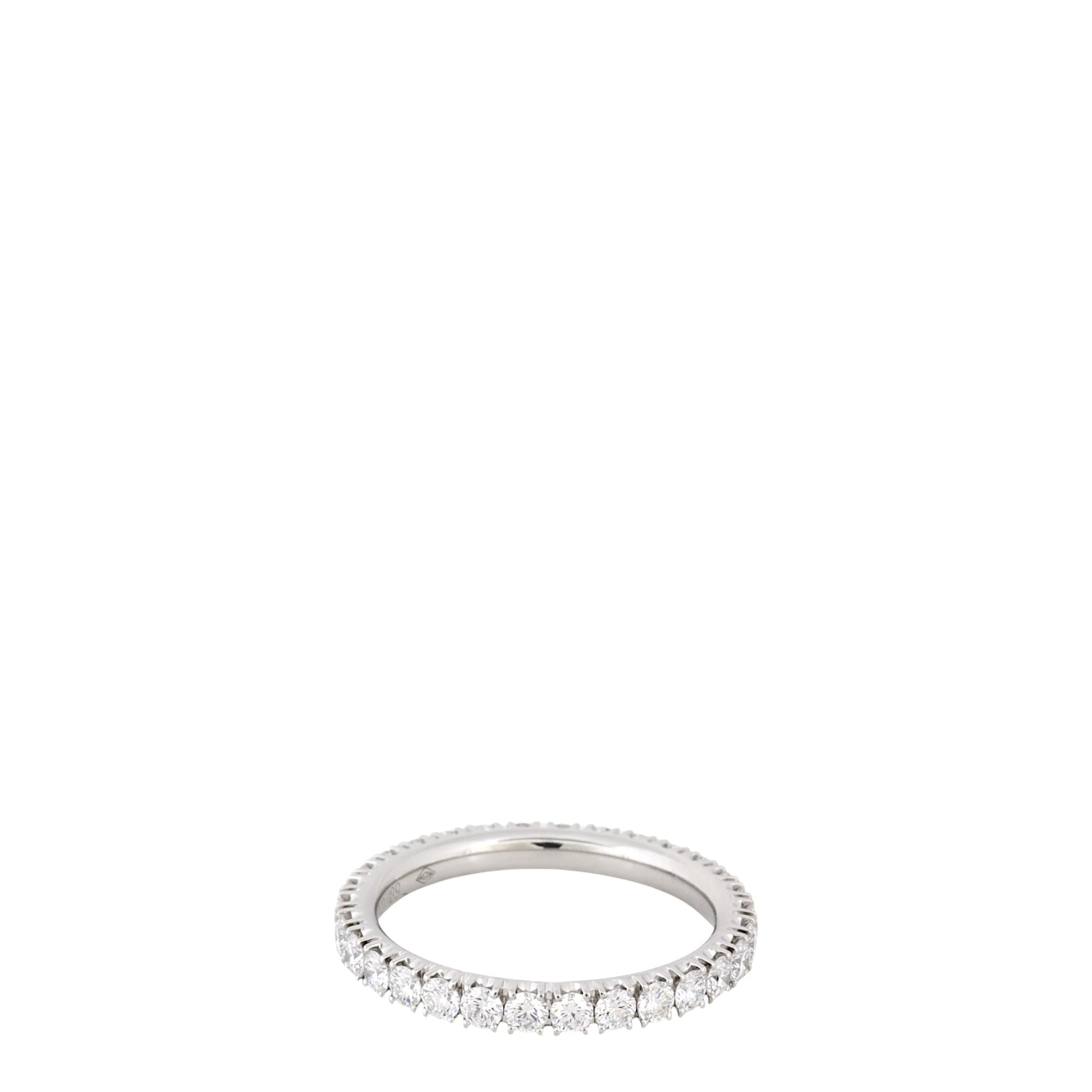 Cartier Destinee Diamond Paved Platinum Wedding Ring