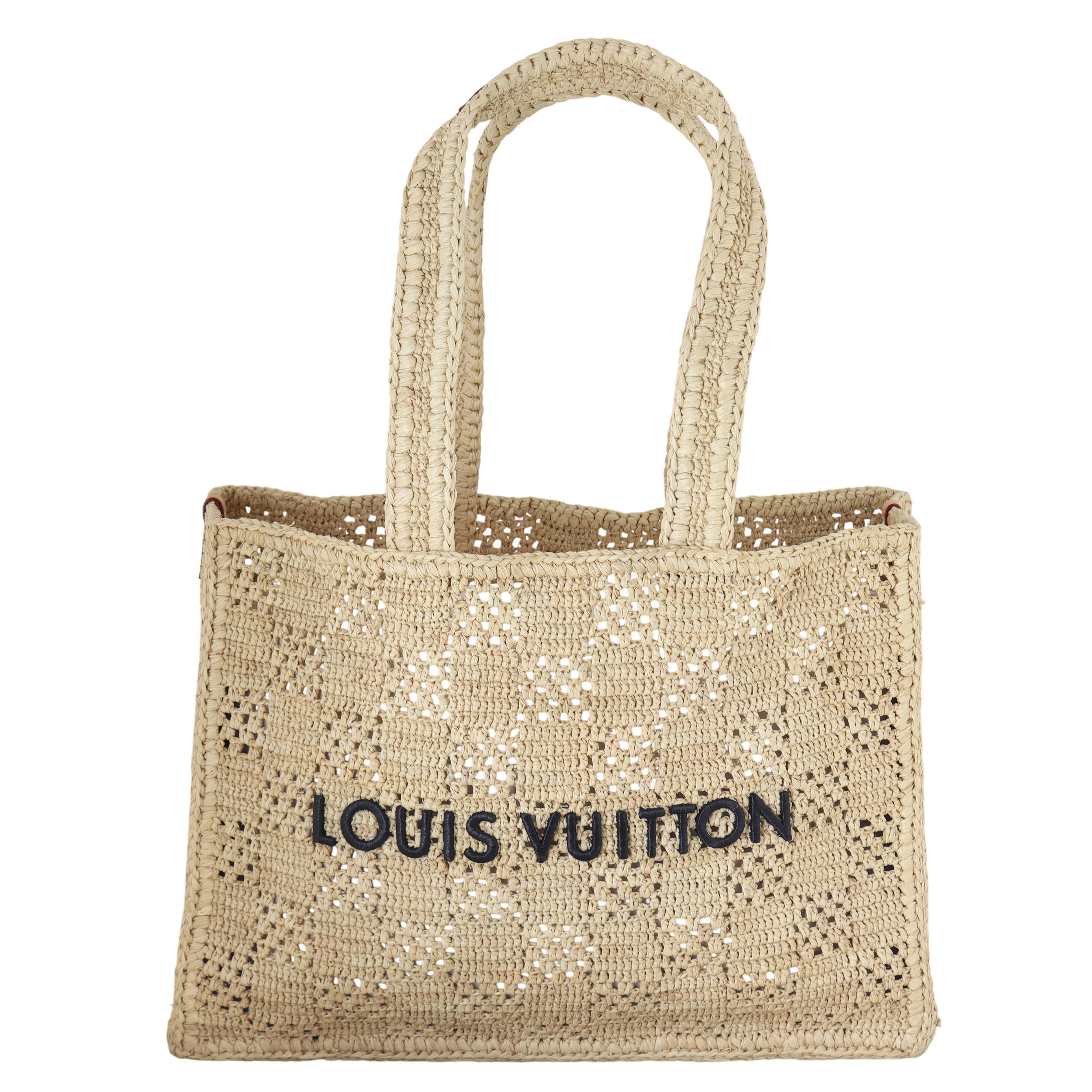 Louis Vuitton Summer Shopper Tote MM Raffia