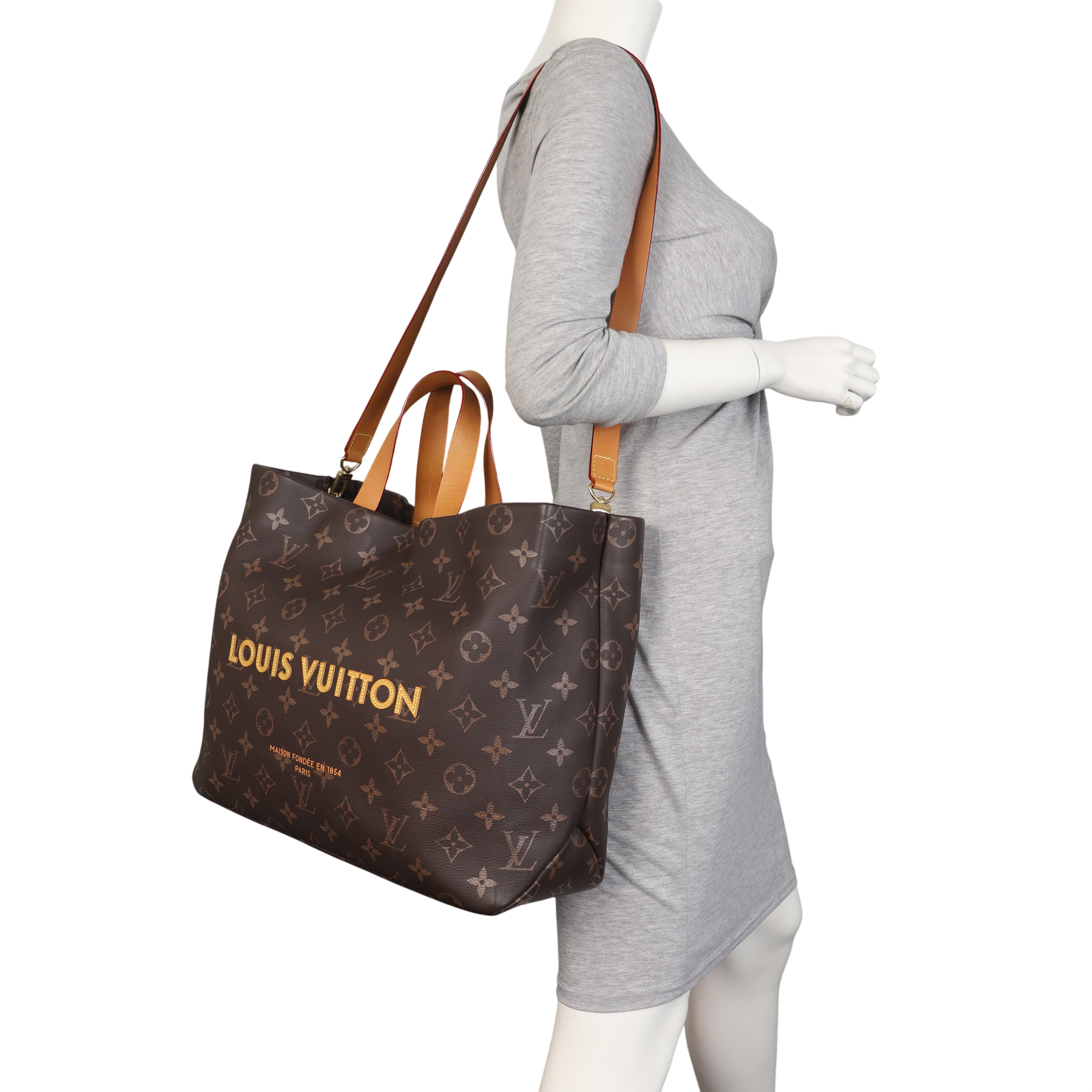 Louis Vuitton Shopper Tote MM Monogram Leather