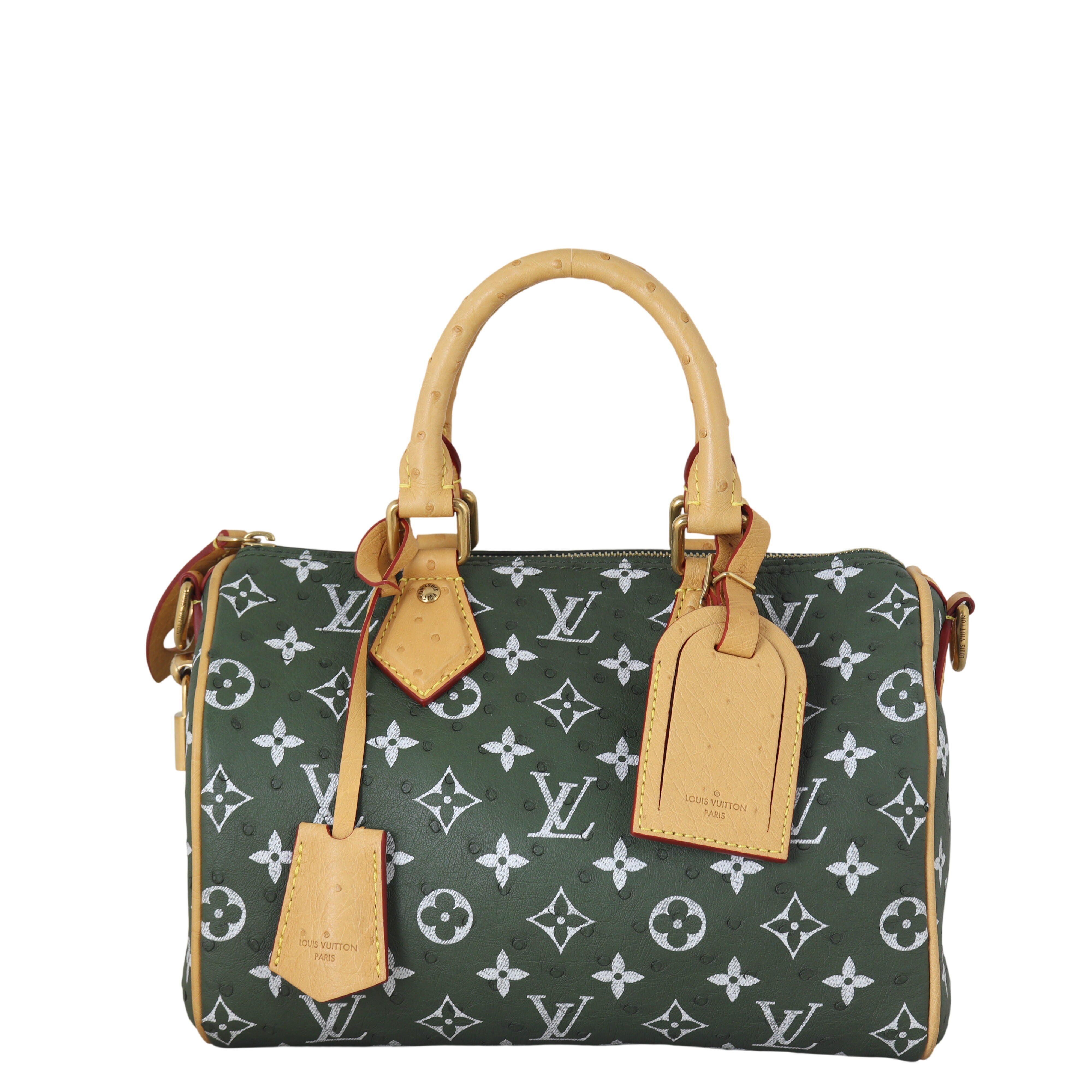 Louis Vuitton Speedy P9 25 Bandouliere Monogram Ostrich