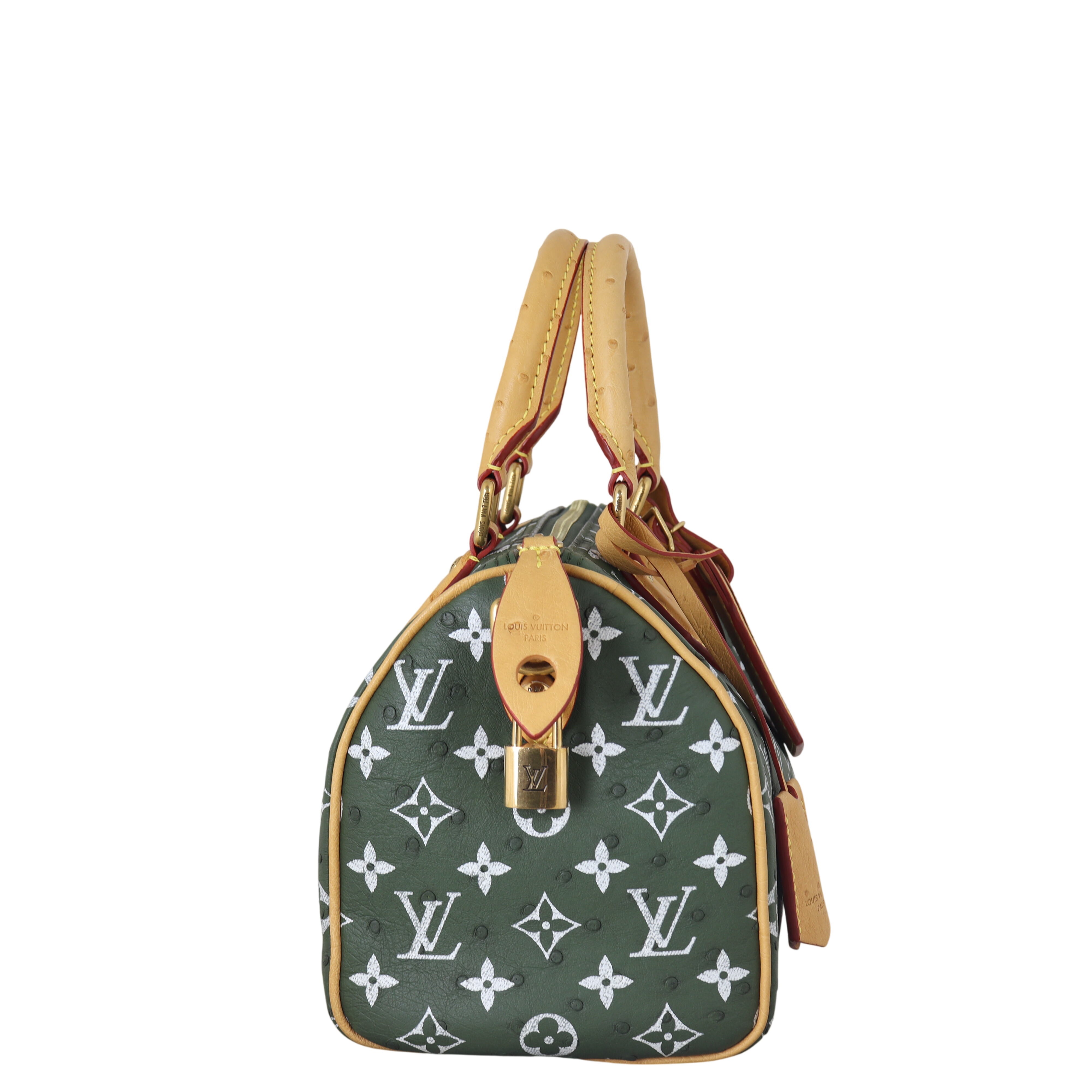 Louis Vuitton Speedy P9 25 Bandouliere Monogram Ostrich