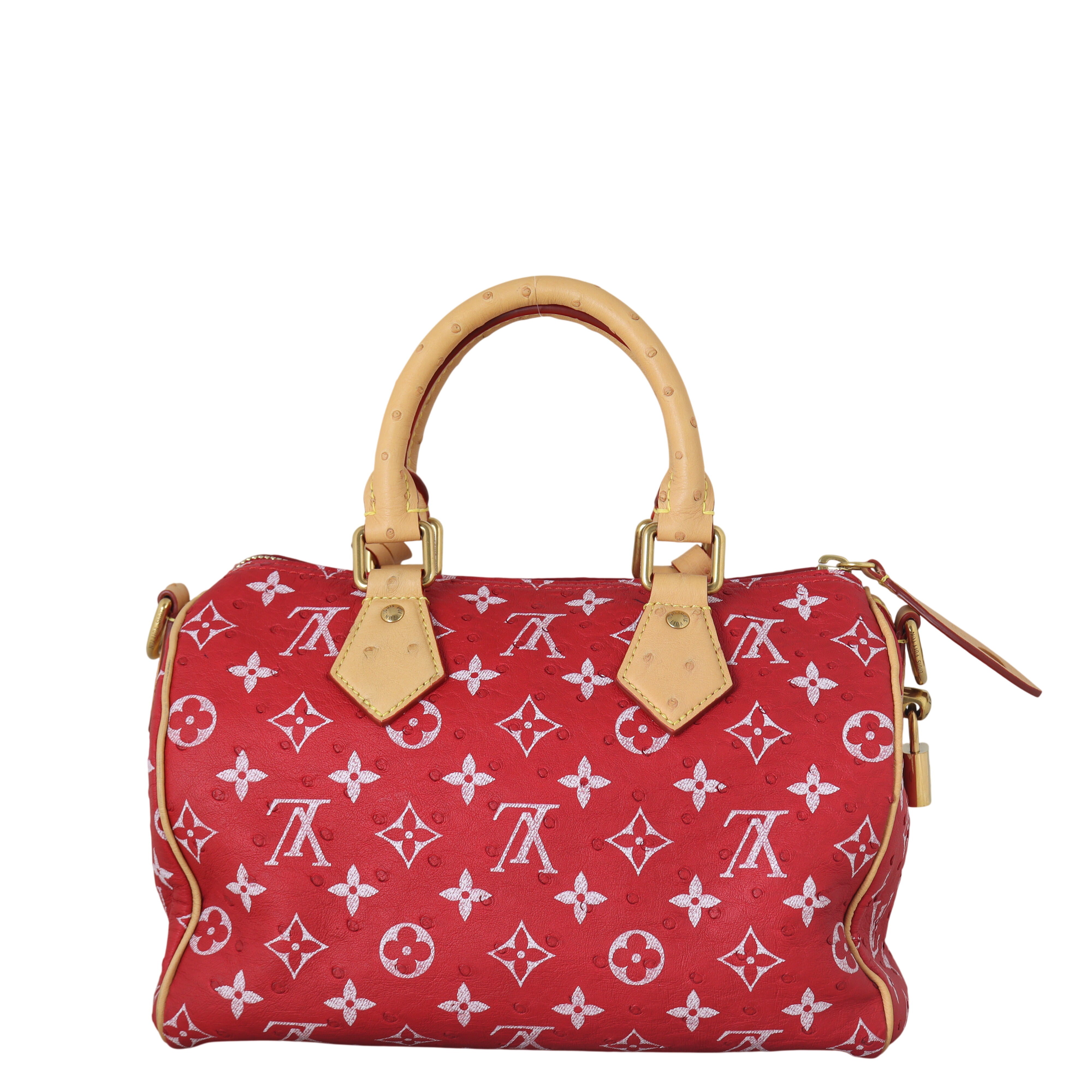 Louis Vuitton Speedy P9 25 Bandouliere Monogram Ostrich