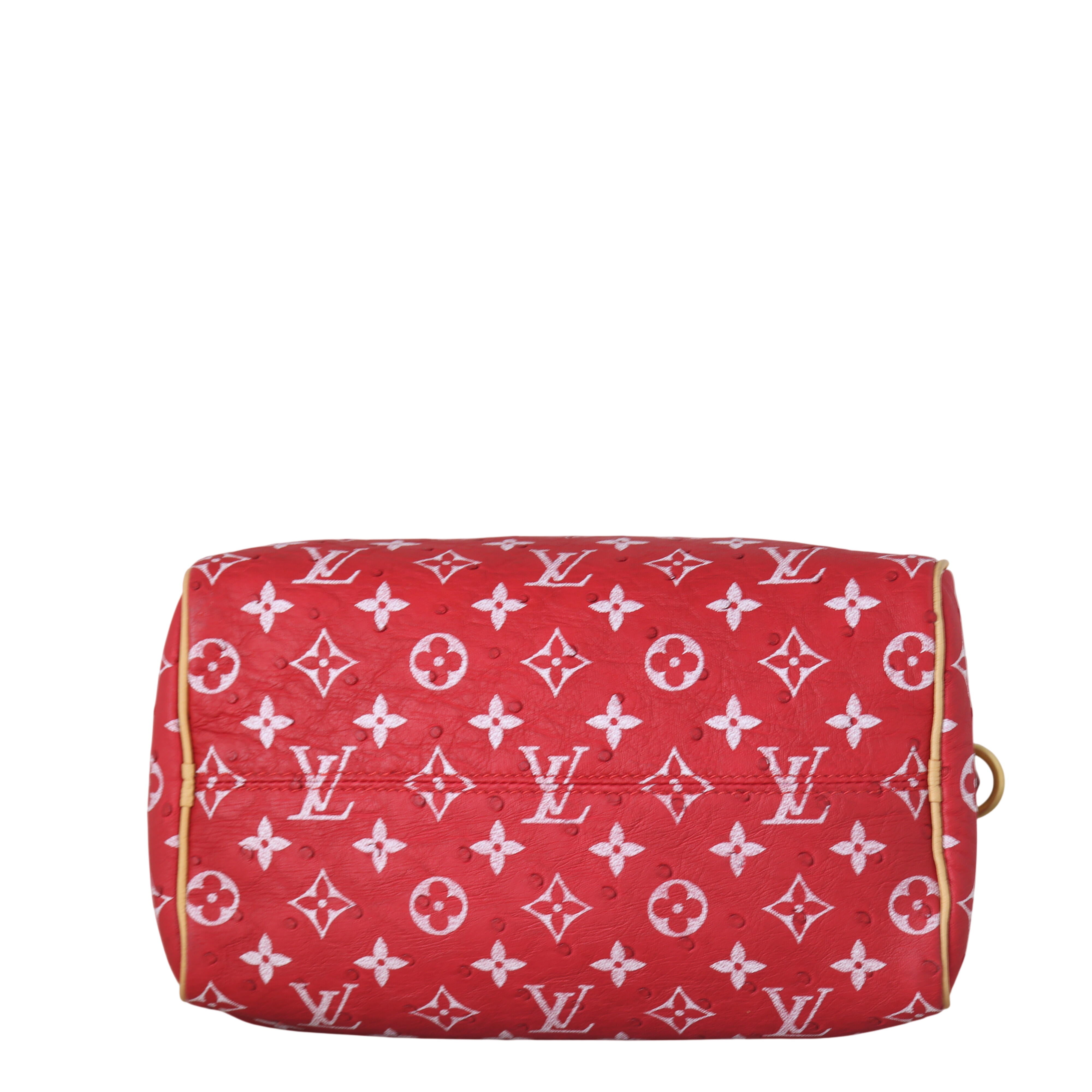 Louis Vuitton Speedy P9 25 Bandouliere Monogram Ostrich