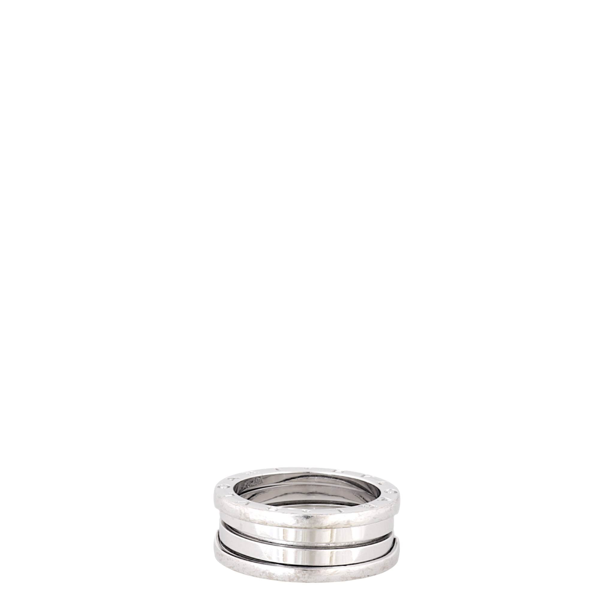 Bvlgari B.Zero1 18k White Gold Three Band Ring