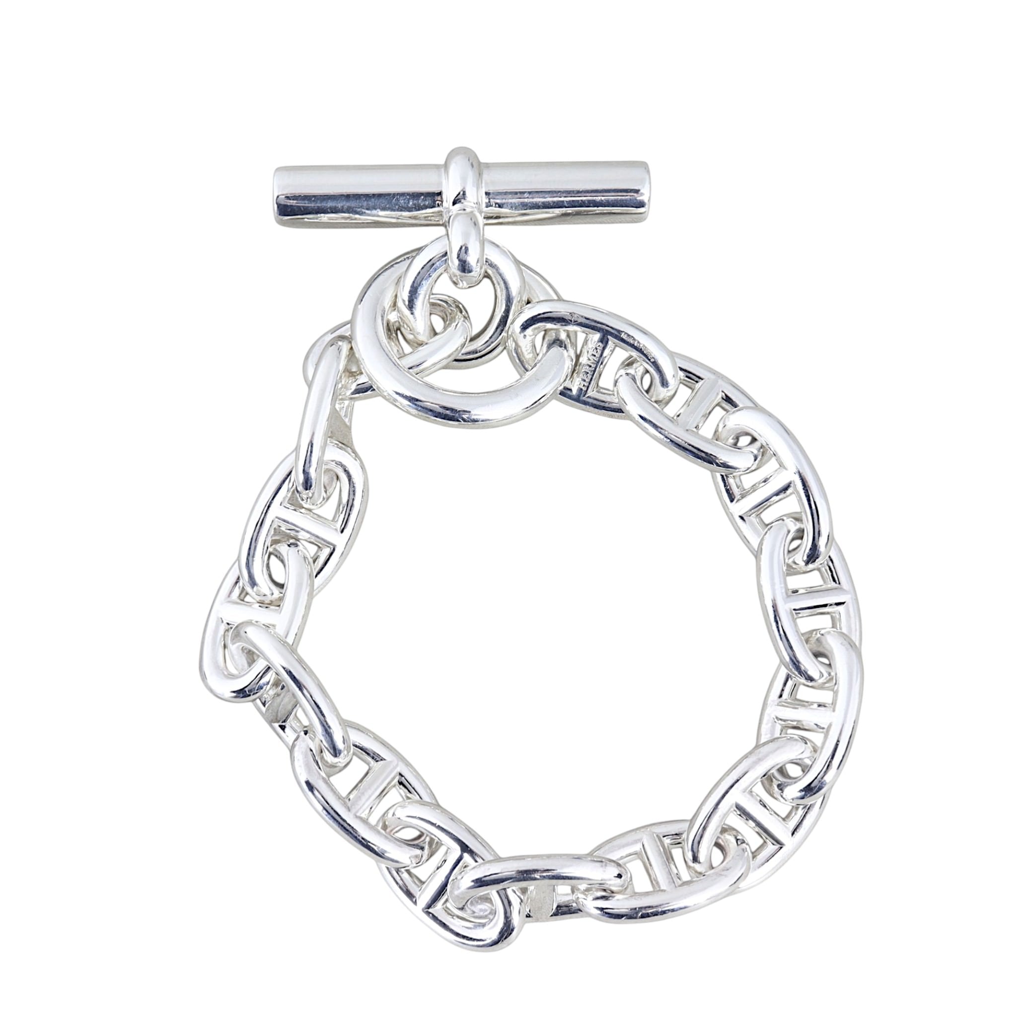 Hermes Chaine d'Ancre Sterling Silver Link Bracelet