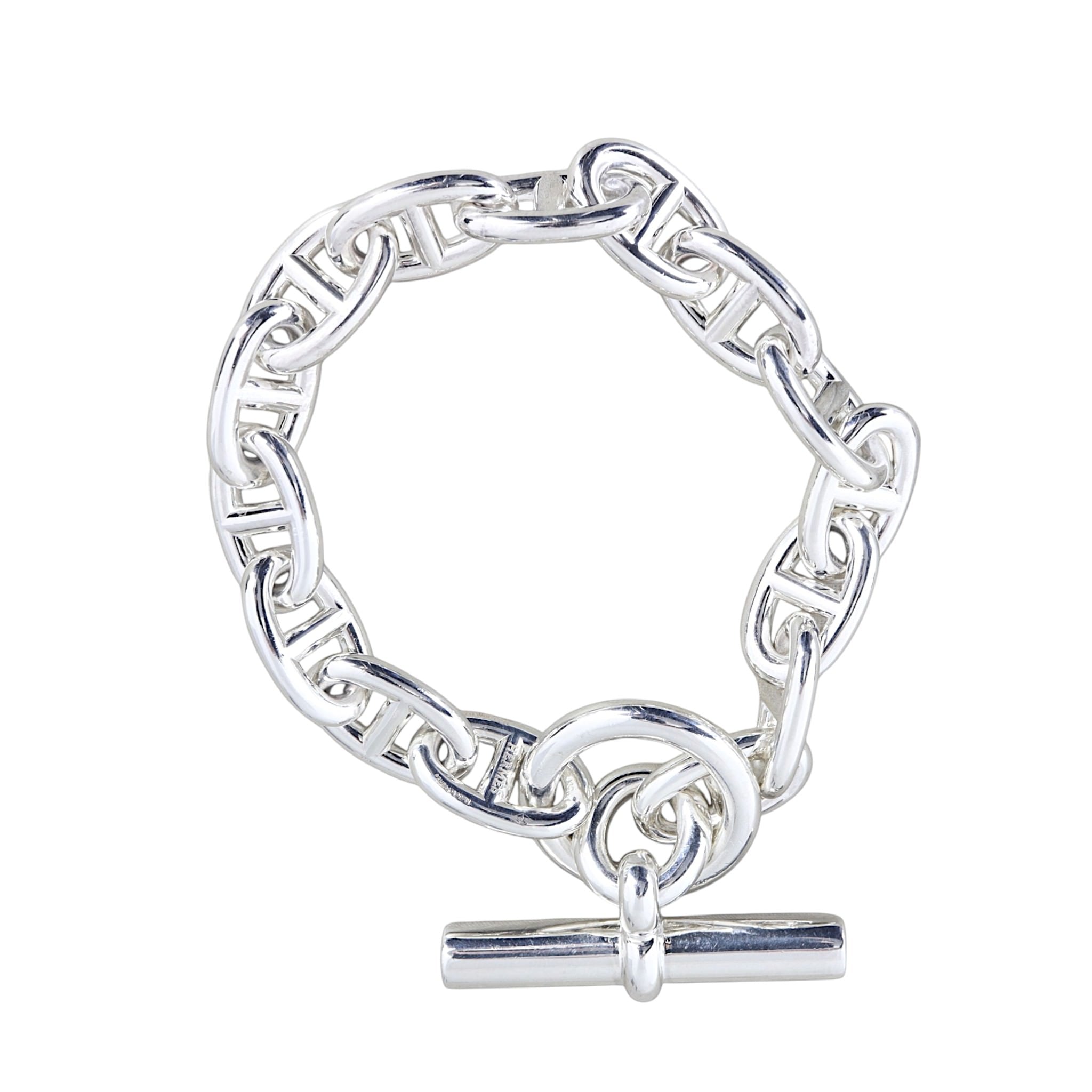 Hermes Chaine d'Ancre Sterling Silver Link Bracelet