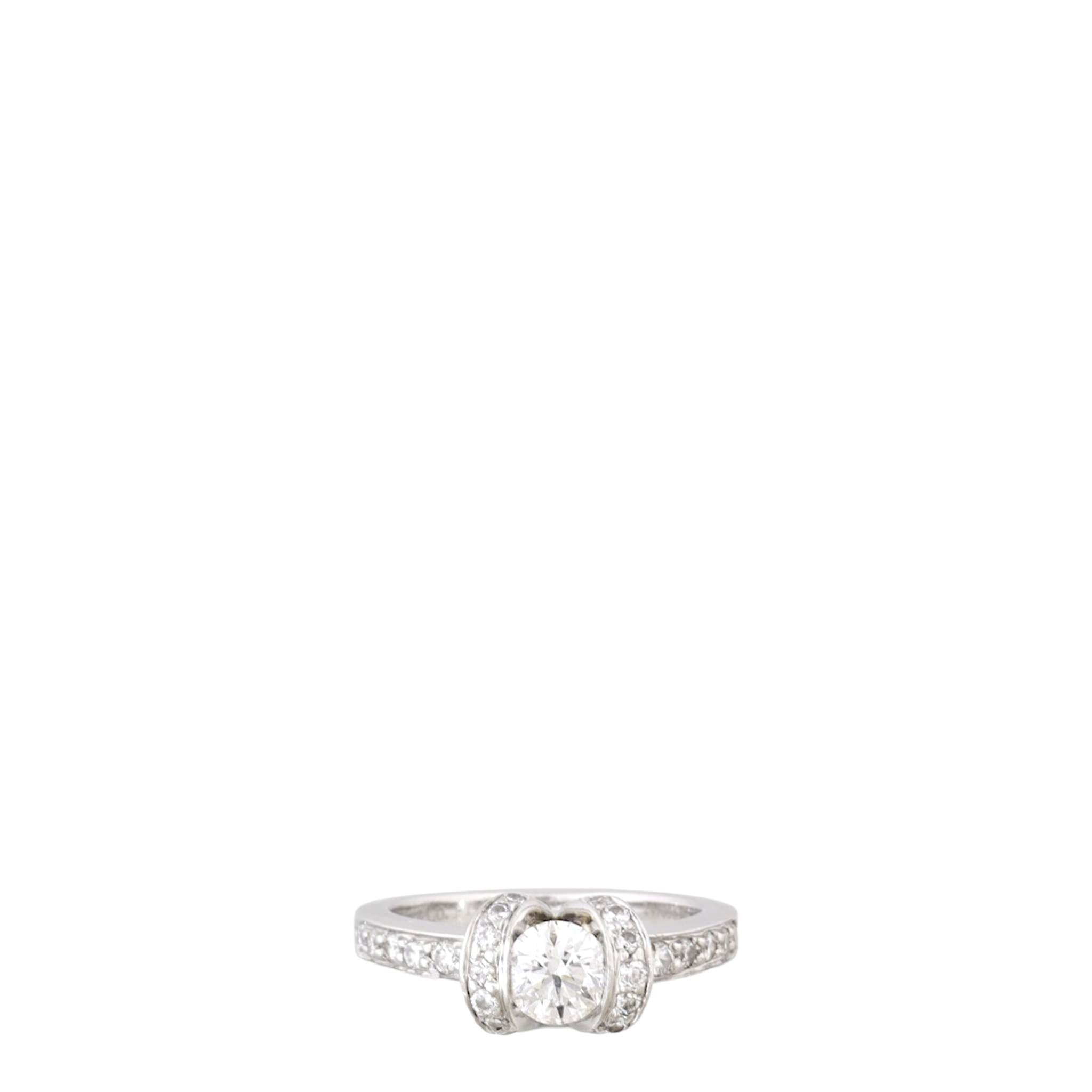 Tiffany & Co Platinum Diamond Ribbon Ring