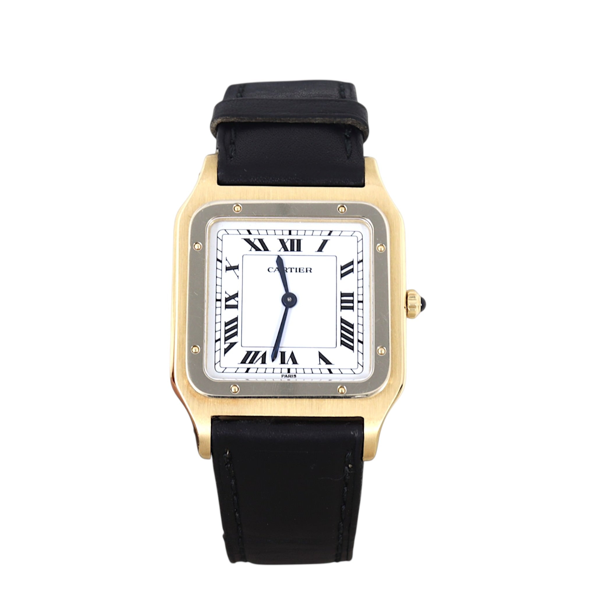 Cartier Santos Dumont Watch 18k Yellow Gold