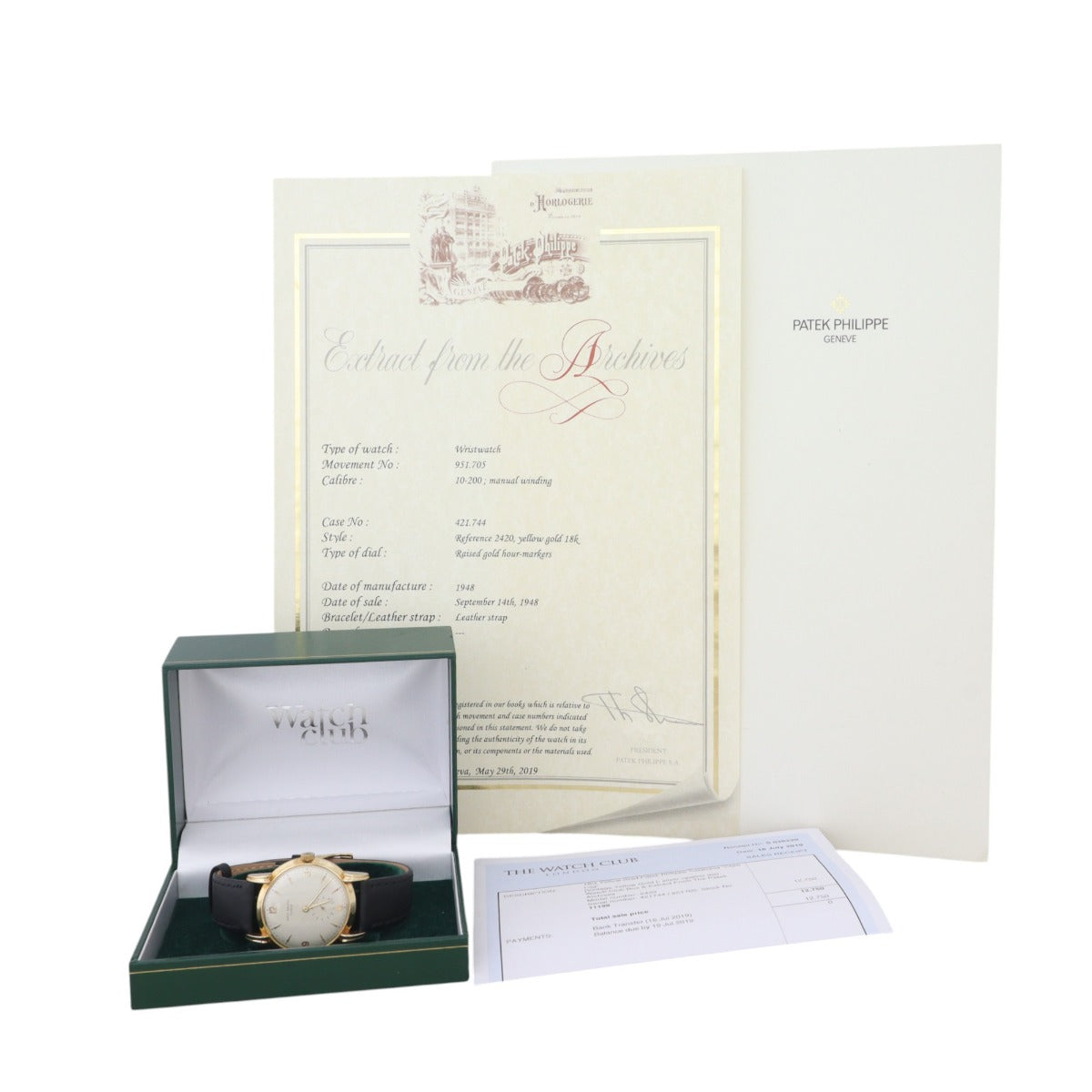 Patek Philippe Calatrava ‘Claw Lug’ 18k Gold Watch