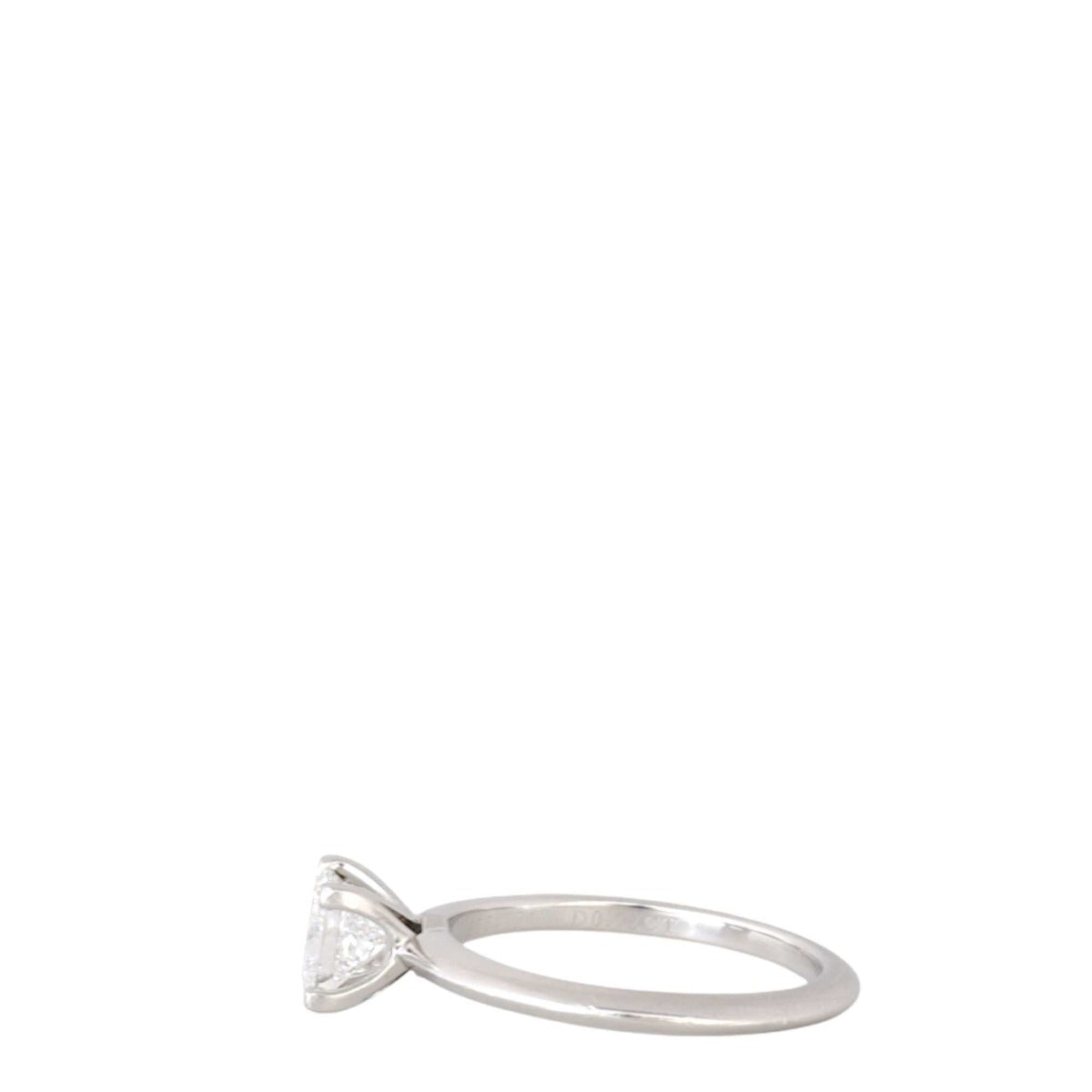 Tiffany & Co Princess Cut Solitaire Diamond Platinum Ring