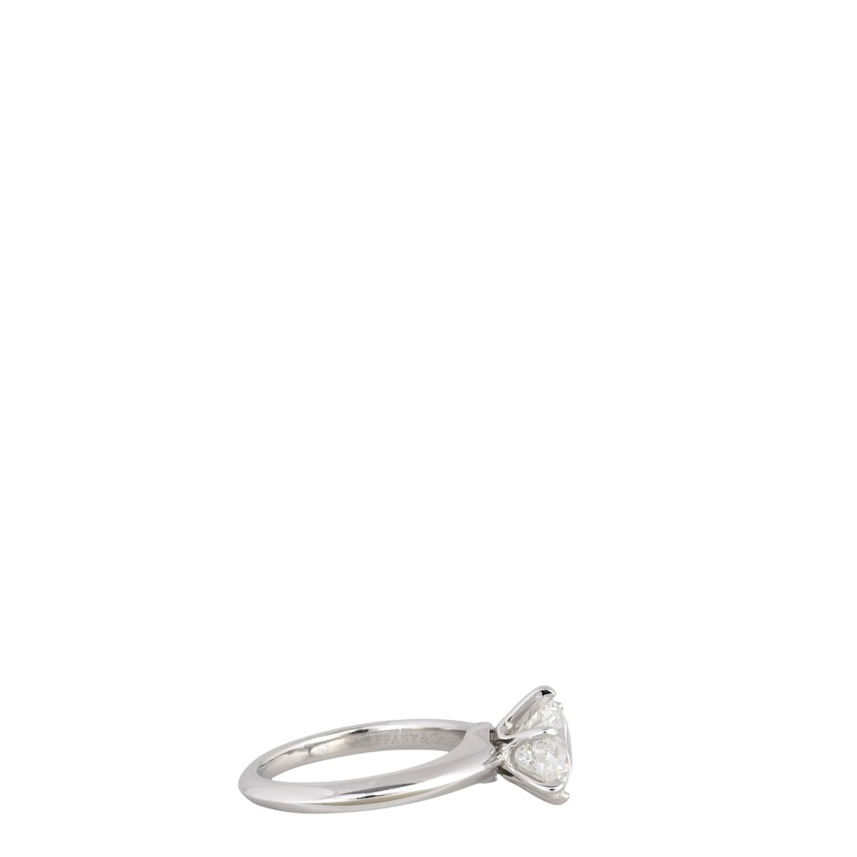 Tiffany & Co Setting Solitaire Diamond Platinum Ring