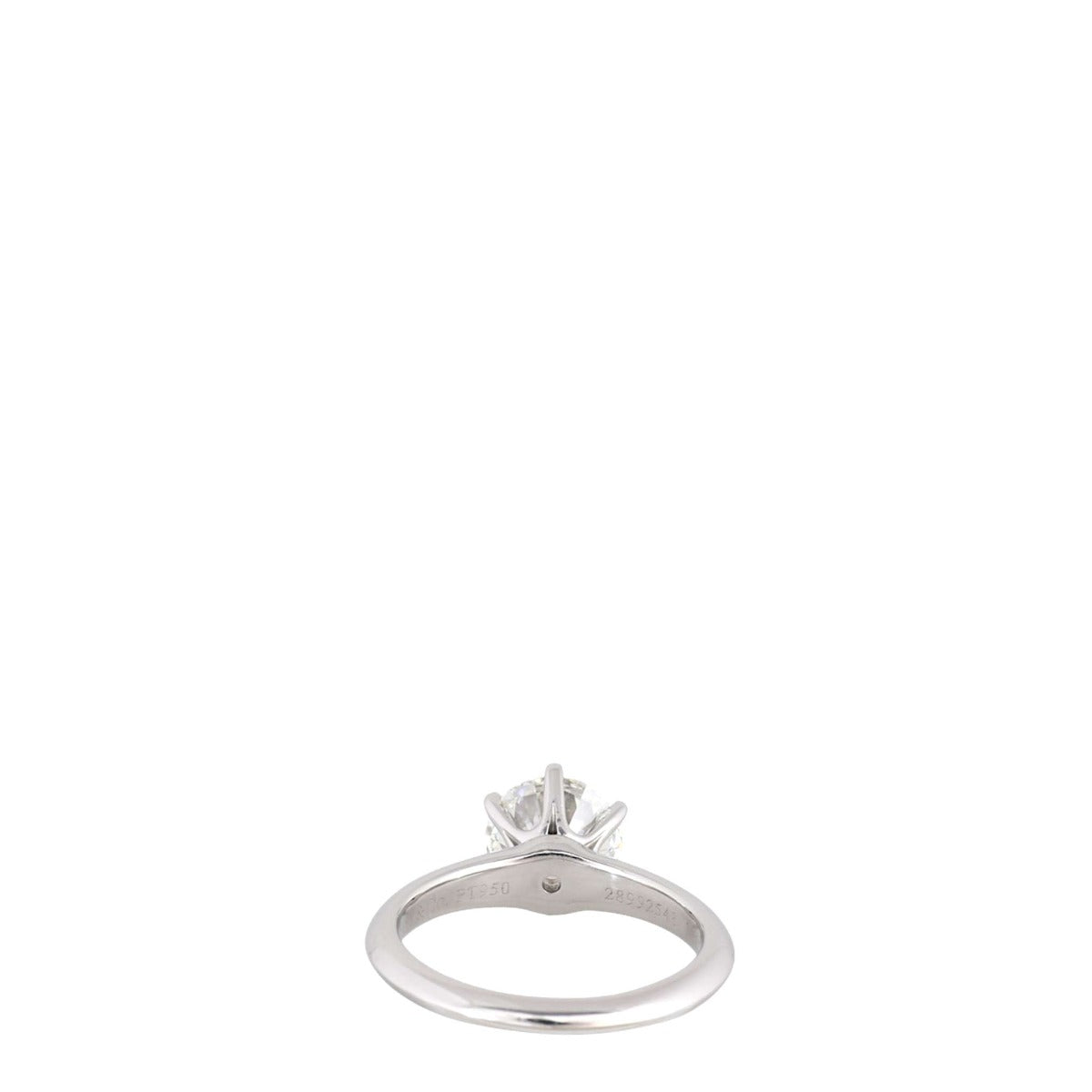 Tiffany & Co Setting Solitaire Diamond Platinum Ring
