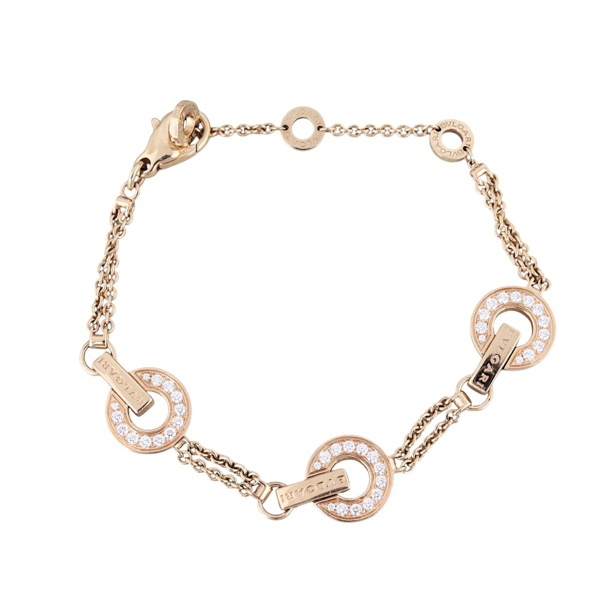 Bvlgari Bvlgari Diamond 18k Rose Gold Bracelet